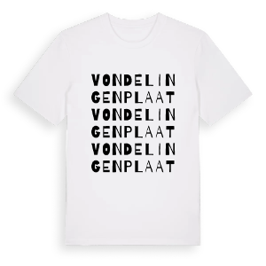 Vondelingenplaat ordlek t-shirt – ekologisk bomull t-shirt från Pinshirt