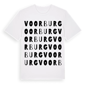Voorburg ordlek t-shirt – ekologisk bomull t-shirt från Pinshirt
