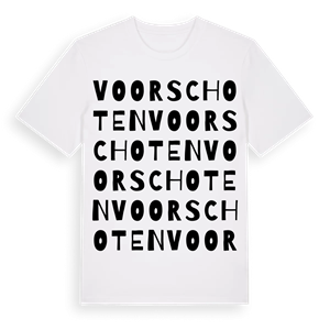 Voorschoten ordlek t-shirt – ekologisk bomull t-shirt från Pinshirt