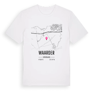 Waarder karta t-shirt – ekologisk bomull t-shirt från Pinshirt