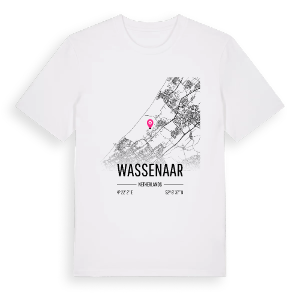 Wassenaar karta t-shirt – ekologisk bomull t-shirt från Pinshirt