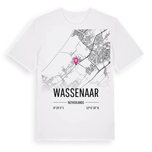 Wassenaar karta t-shirt – ekologisk bomull t-shirt från Pinshirt