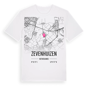Zevenhuizen karta t-shirt – ekologisk bomull t-shirt från Pinshirt