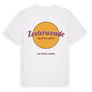 Zoeterwoude cirkel t-shirt – ekologisk bomull t-shirt från Pinshirt
