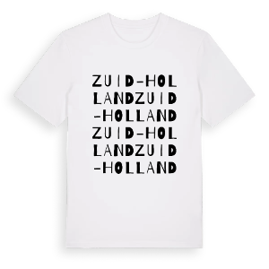 Zuid-Holland ordlek t-shirt – ekologisk bomull t-shirt från Pinshirt