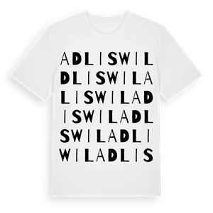 Adliswil ordlek t-shirt – ekologisk bomull t-shirt från Pinshirt