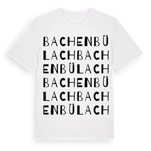 Bachenbülach ordlek t-shirt – ekologisk bomull t-shirt från Pinshirt