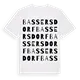 Bassersdorf ordlek t-shirt