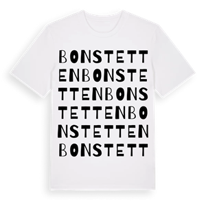 Bonstetten ordlek t-shirt – ekologisk bomull t-shirt från Pinshirt