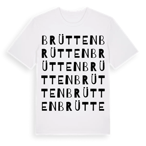 Brütten ordlek t-shirt – ekologisk bomull t-shirt från Pinshirt