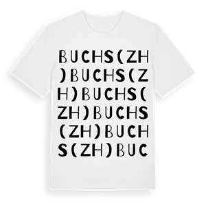 Buchs (ZH) ordlek t-shirt – ekologisk bomull t-shirt från Pinshirt