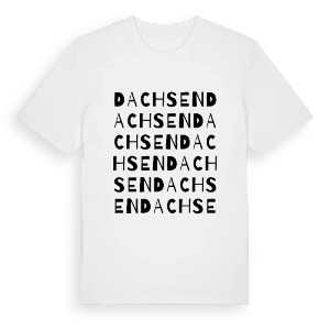Dachsen ordlek t-shirt – ekologisk bomull t-shirt från Pinshirt