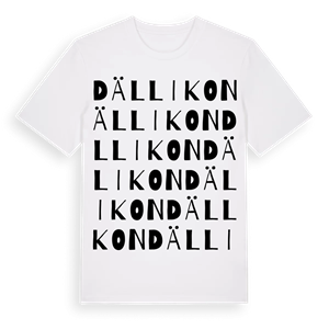 Dällikon ordlek t-shirt – ekologisk bomull t-shirt från Pinshirt