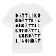 Dättlikon ordlek t-shirt