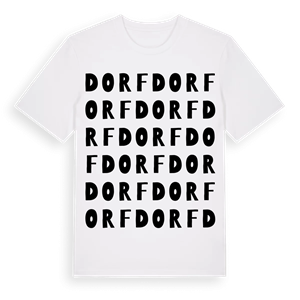 Dorf ordlek t-shirt – ekologisk bomull t-shirt från Pinshirt