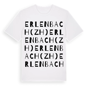 Erlenbach (ZH) ordlek t-shirt – ekologisk bomull t-shirt från Pinshirt