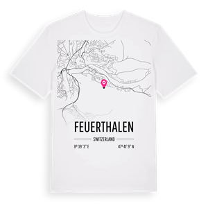 Feuerthalen karta t-shirt – ekologisk bomull t-shirt från Pinshirt
