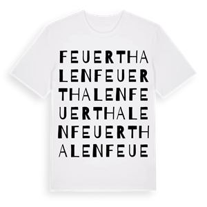 Feuerthalen ordlek t-shirt – ekologisk bomull t-shirt från Pinshirt