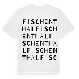 Fischenthal ordlek t-shirt – ekologisk bomull t-shirt från Pinshirt