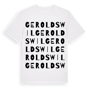 Geroldswil ordlek t-shirt – ekologisk bomull t-shirt från Pinshirt