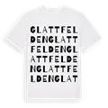 Glattfelden ordlek t-shirt