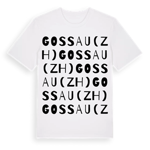 Gossau (ZH) ordlek t-shirt – ekologisk bomull t-shirt från Pinshirt