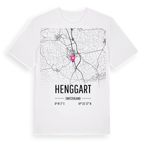 Henggart karta t-shirt – ekologisk bomull t-shirt från Pinshirt