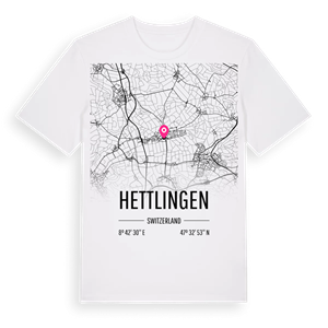 Hettlingen karta t-shirt – ekologisk bomull t-shirt från Pinshirt