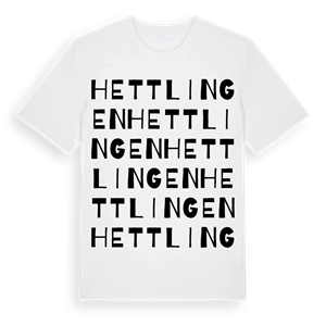 Hettlingen ordlek t-shirt – ekologisk bomull t-shirt från Pinshirt