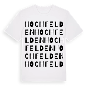 Hochfelden ordlek t-shirt – ekologisk bomull t-shirt från Pinshirt
