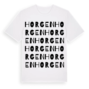Horgen ordlek t-shirt – ekologisk bomull t-shirt från Pinshirt