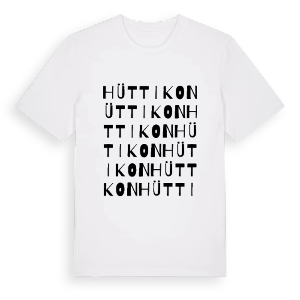 Hüttikon ordlek t-shirt – ekologisk bomull t-shirt från Pinshirt