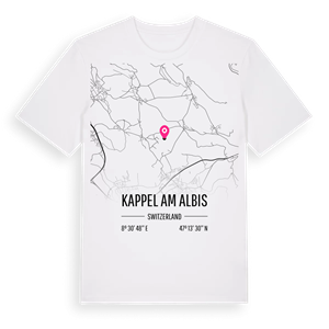 Kappel am Albis karta t-shirt – ekologisk bomull t-shirt från Pinshirt
