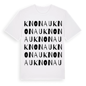 Knonau ordlek t-shirt – ekologisk bomull t-shirt från Pinshirt