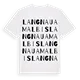 Langnau am Albis ordlek t-shirt