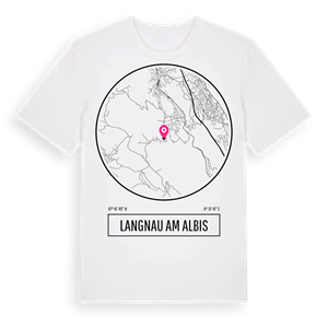 Langnau am Albis t-shirt – ekologisk bomull t-shirt från Pinshirt