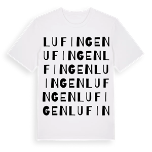 Lufingen ordlek t-shirt – ekologisk bomull t-shirt från Pinshirt