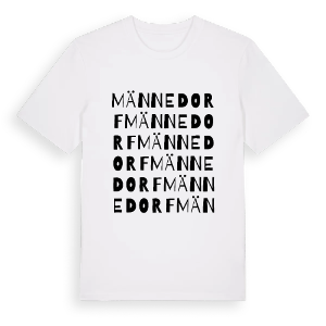 Männedorf ordlek t-shirt – ekologisk bomull t-shirt från Pinshirt