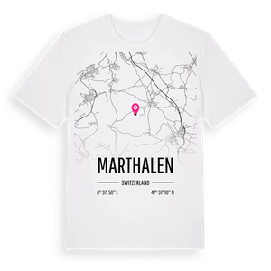 Marthalen karta t-shirt – ekologisk bomull t-shirt från Pinshirt