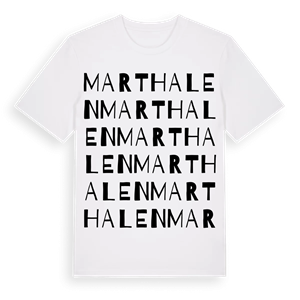 Marthalen ordlek t-shirt – ekologisk bomull t-shirt från Pinshirt
