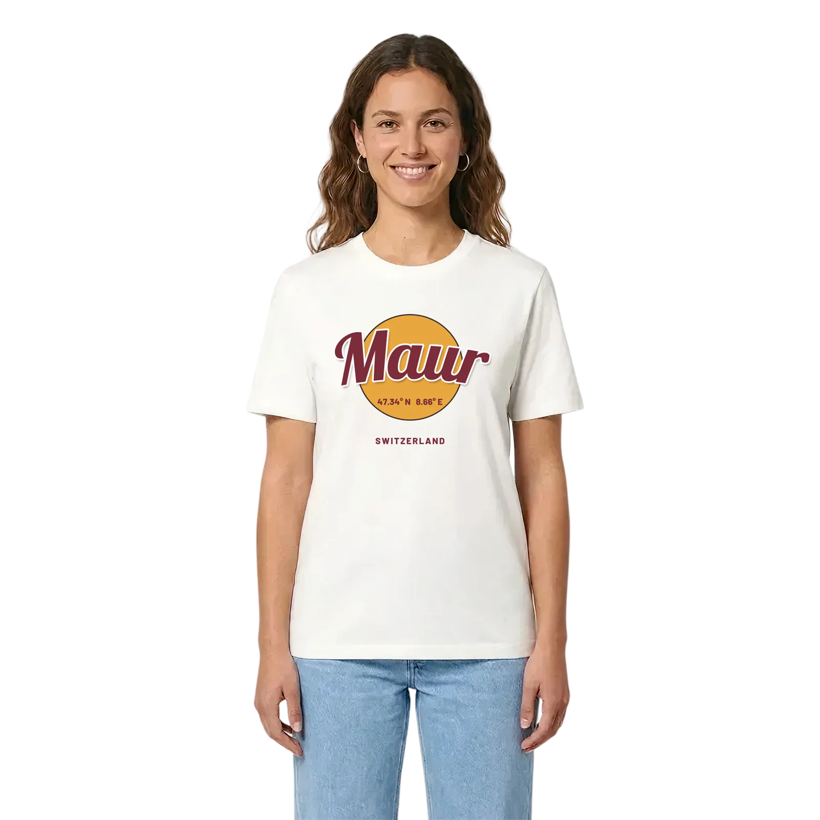 Maur cirkel t-shirt – White, i miljö