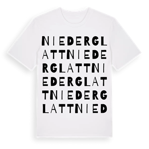 Niederglatt ordlek t-shirt – ekologisk bomull t-shirt från Pinshirt
