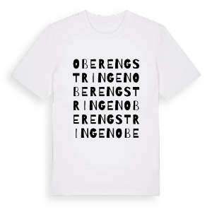 Oberengstringen ordlek t-shirt – ekologisk bomull t-shirt från Pinshirt
