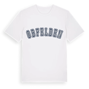 Obfelden college t-shirt – ekologisk bomull t-shirt från Pinshirt