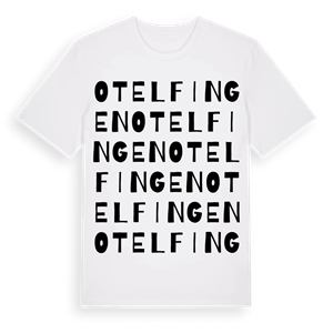 Otelfingen ordlek t-shirt – ekologisk bomull t-shirt från Pinshirt