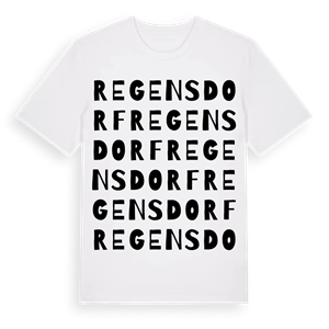 Regensdorf ordlek t-shirt – ekologisk bomull t-shirt från Pinshirt