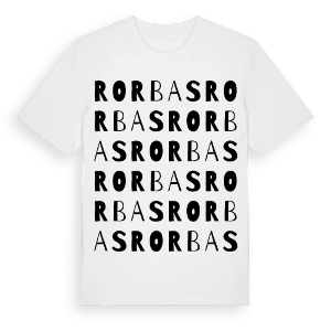 Rorbas ordlek t-shirt – ekologisk bomull t-shirt från Pinshirt