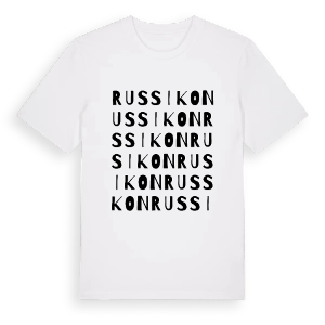Russikon ordlek t-shirt – ekologisk bomull t-shirt från Pinshirt