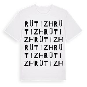 Rüti ZH ordlek t-shirt – ekologisk bomull t-shirt från Pinshirt