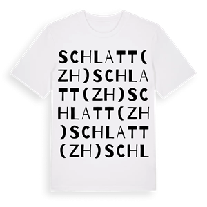 Schlatt (ZH) ordlek t-shirt – ekologisk bomull t-shirt från Pinshirt